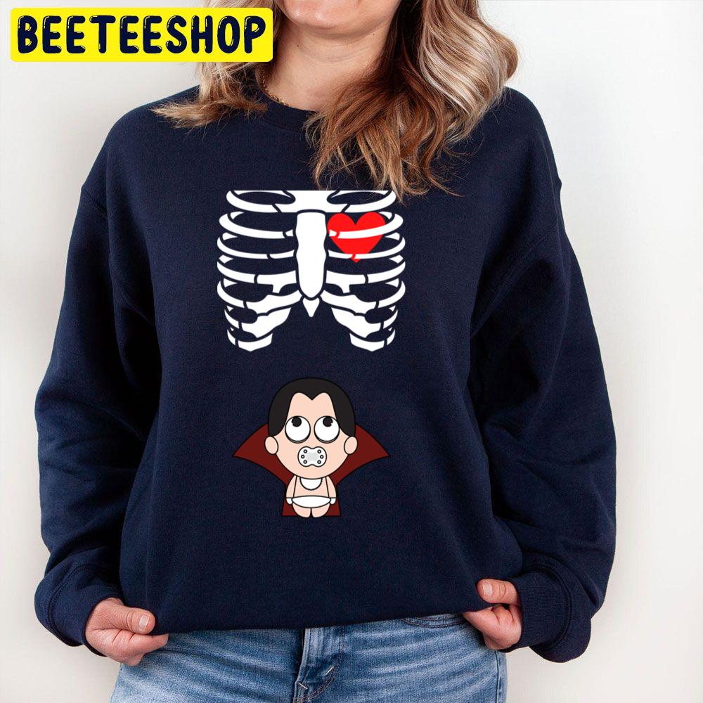 Halloweens For Pregnant Maternity Vampire Baby Trending Unisex Sweatshirt