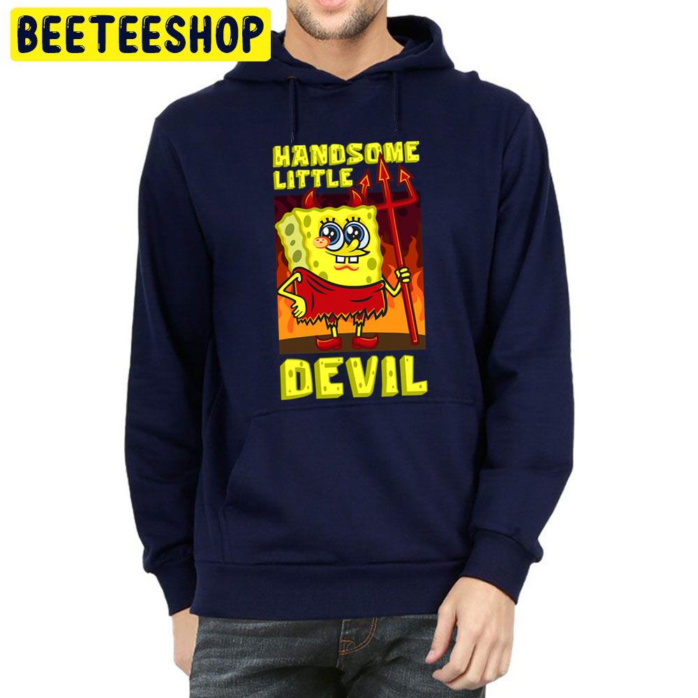 Handsome Little Devil Spongebob Halloween Unisex Hoodie