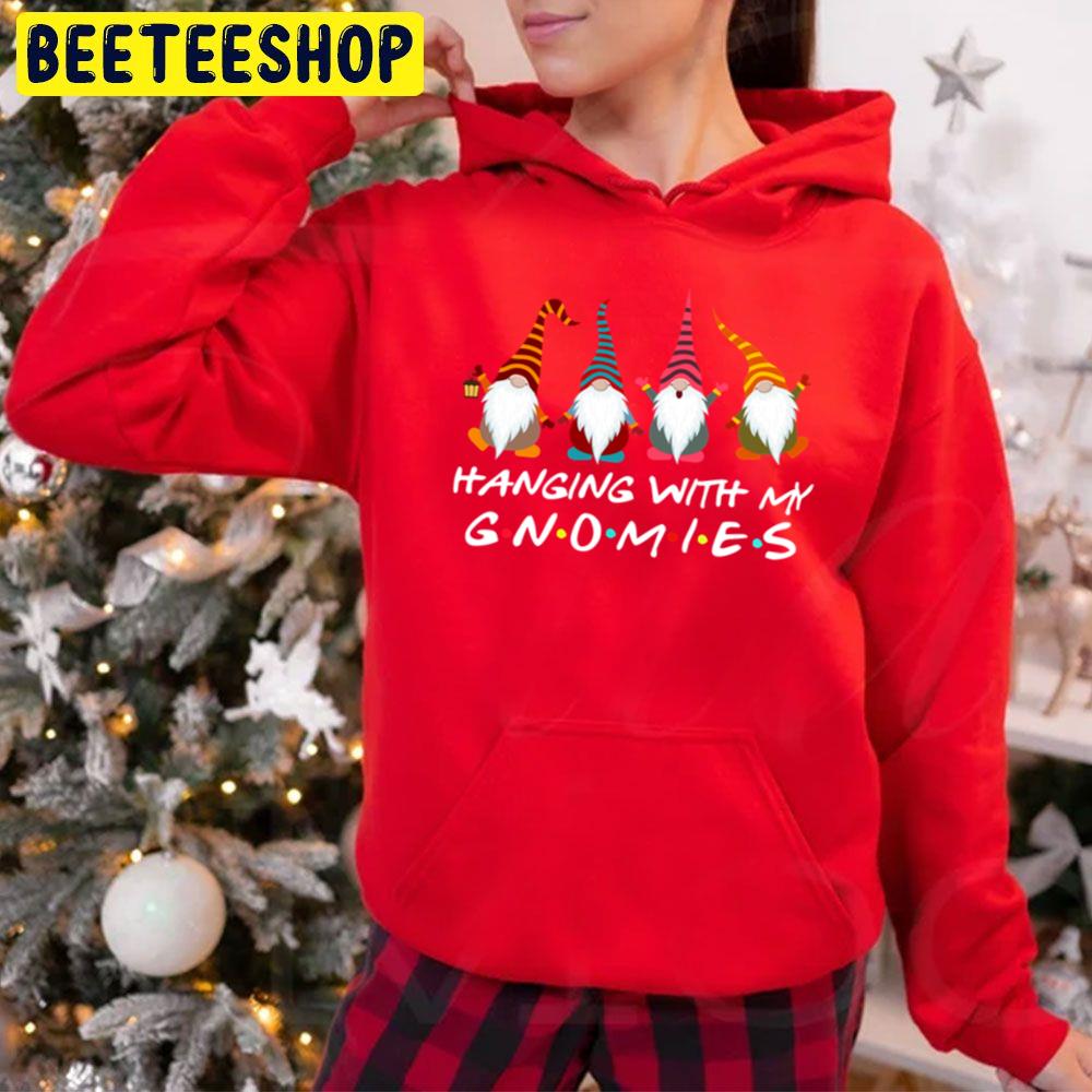 Hanging With My Gnomies Christmas Trending Unisex Hoodie