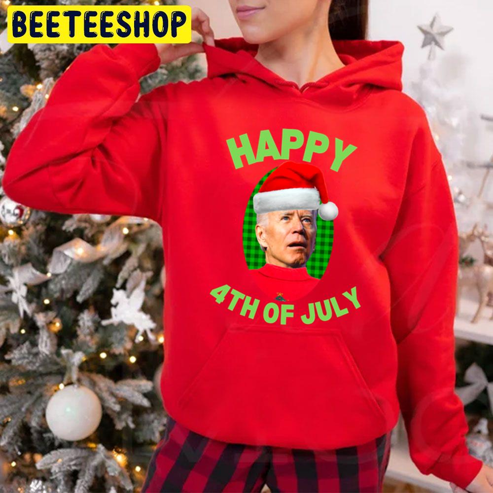 Happy 4th Of July Biden Joe Christmas Trending Unisex Hoodie