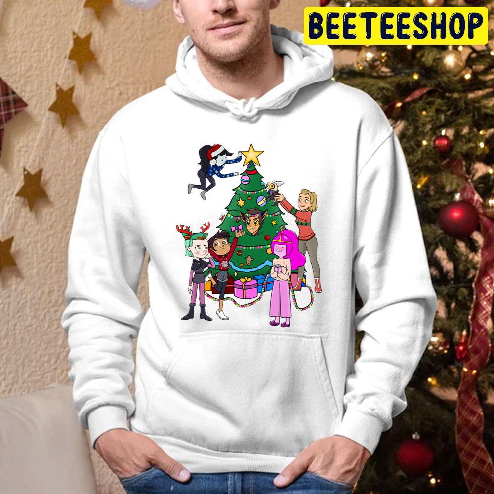 Happy Animated Christmas Trending Unisex Hoodie