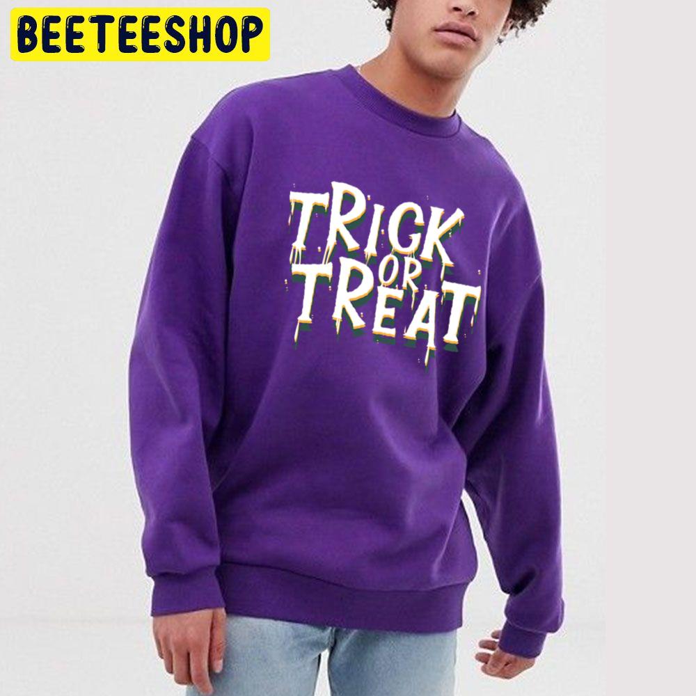 Happy Halloween Trick Or Treat Vintage Unisex Sweatshirt