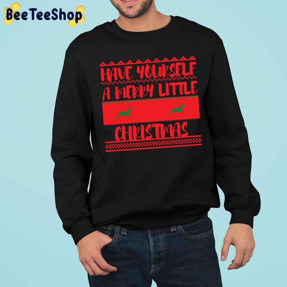 Have Yourself A Little Merry Christmas Red Art Trending Unisex Sweatshirt