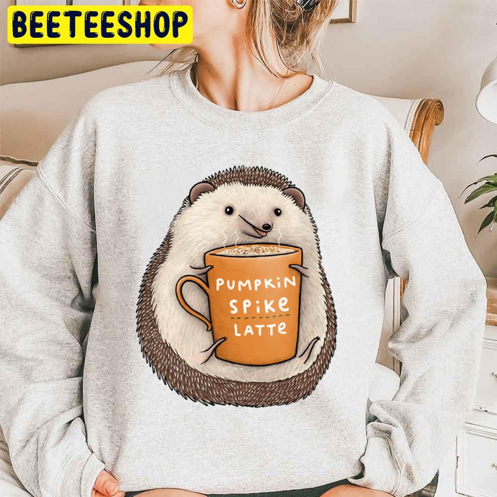 Hedgehog Pumpkin Spike Latte Trending Unisex Sweatshirt