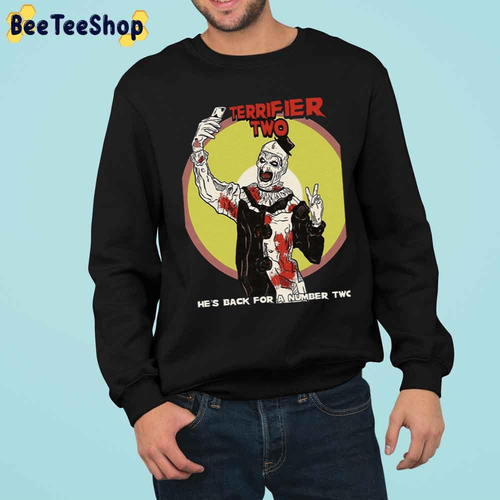 He’s Cack For A Number Two Terrifier 2 Halloween Trending Unisex Sweatshirt