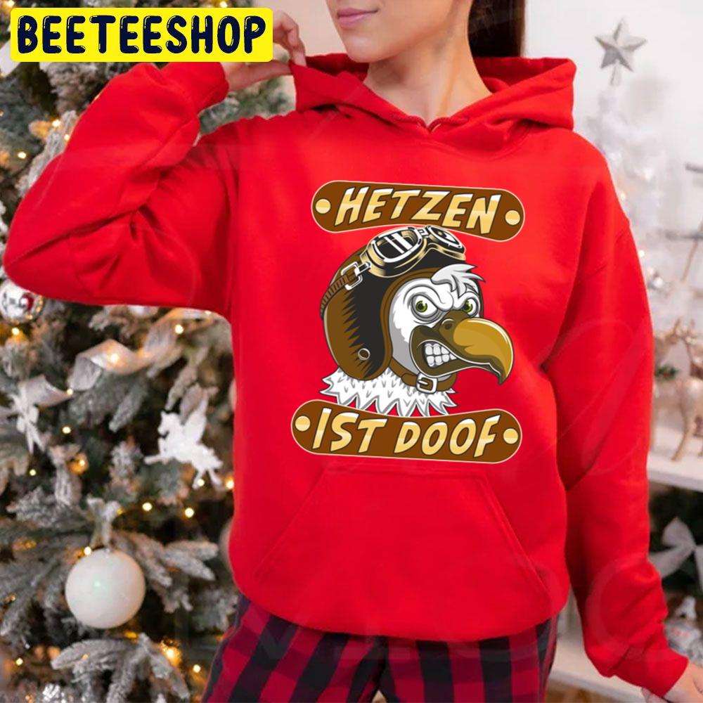 Hetzen Ist Doof Bird Helmet Rock Is Stupid Trending Unisex Hoodie