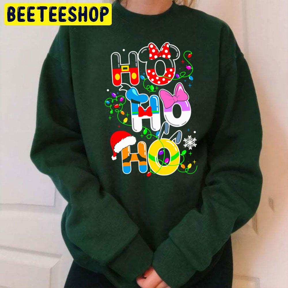 Ho Ho Ho Minnie Spider Mickey Christmas Trending Unisex Sweatshirt