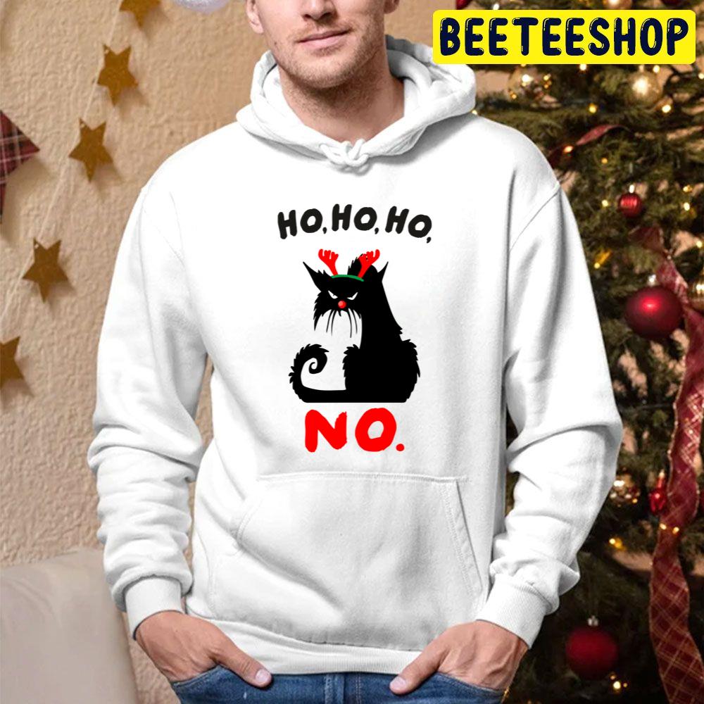 Ho Ho Ho No Cat Christmas Trending Unisex Hoodie