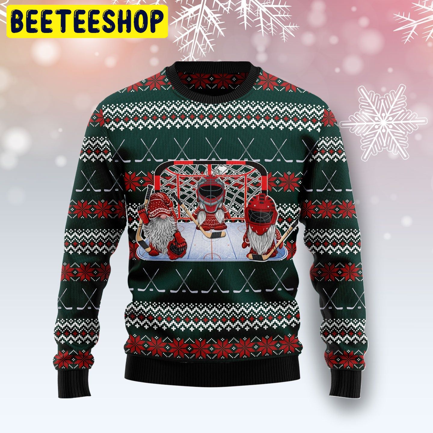 Hockey Gomies Trending Ugly Christmas Sweatshirt