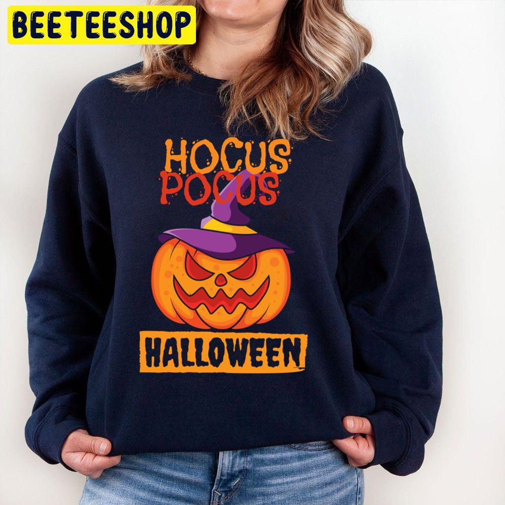 Hocus Pocus Pumpkin Witch Hat Halloween Trending Unisex Sweatshirt