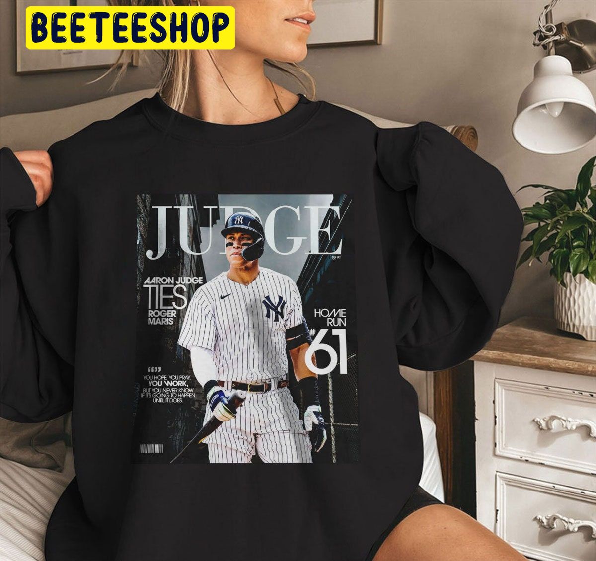 Home Runs Aaron Judge 61 St Hr Baseball Trending Unisex Sweatshirt