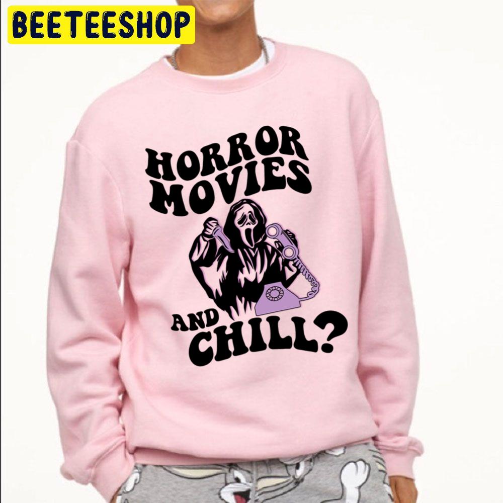 Horror Movies And Chill Ghostface Halloween Trending Unisex Sweatshirt