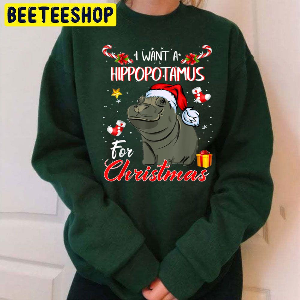 I Want A Hippopotamus For Christmas Trending Unisex Sweatshirt