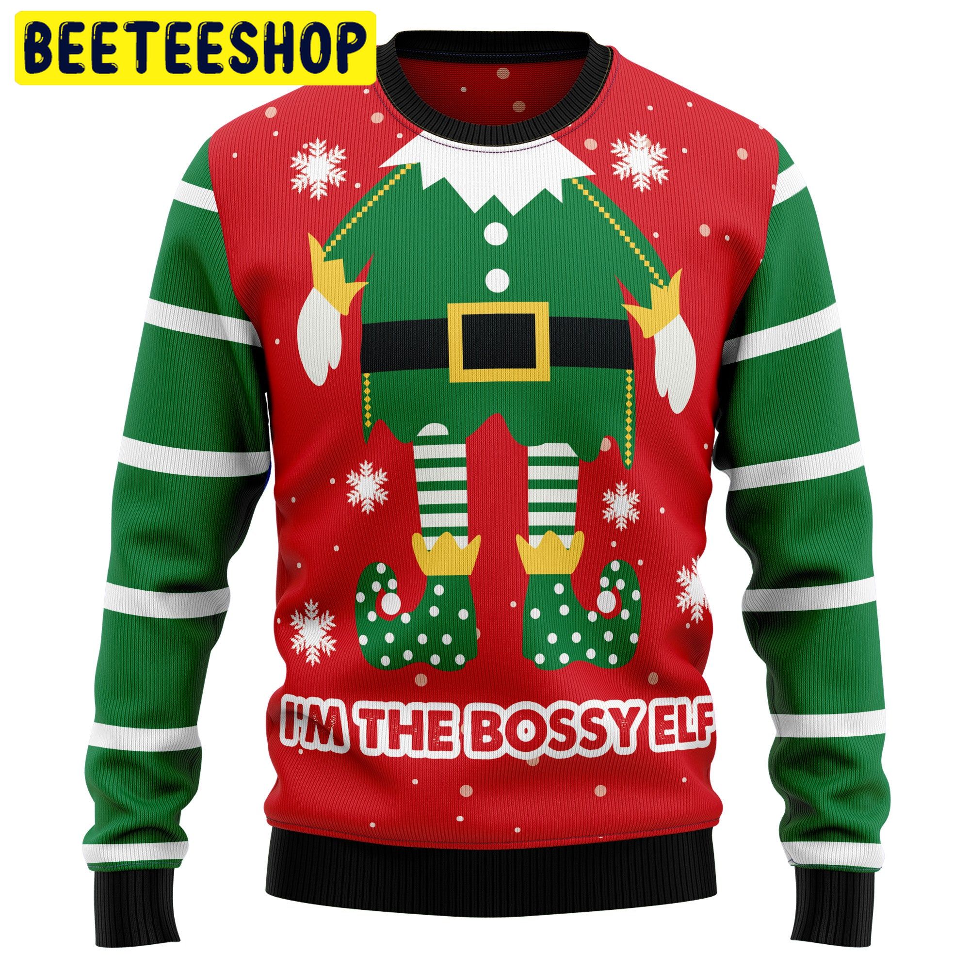 I’m The Bossy Elf Trending Ugly Christmas Sweatshirt