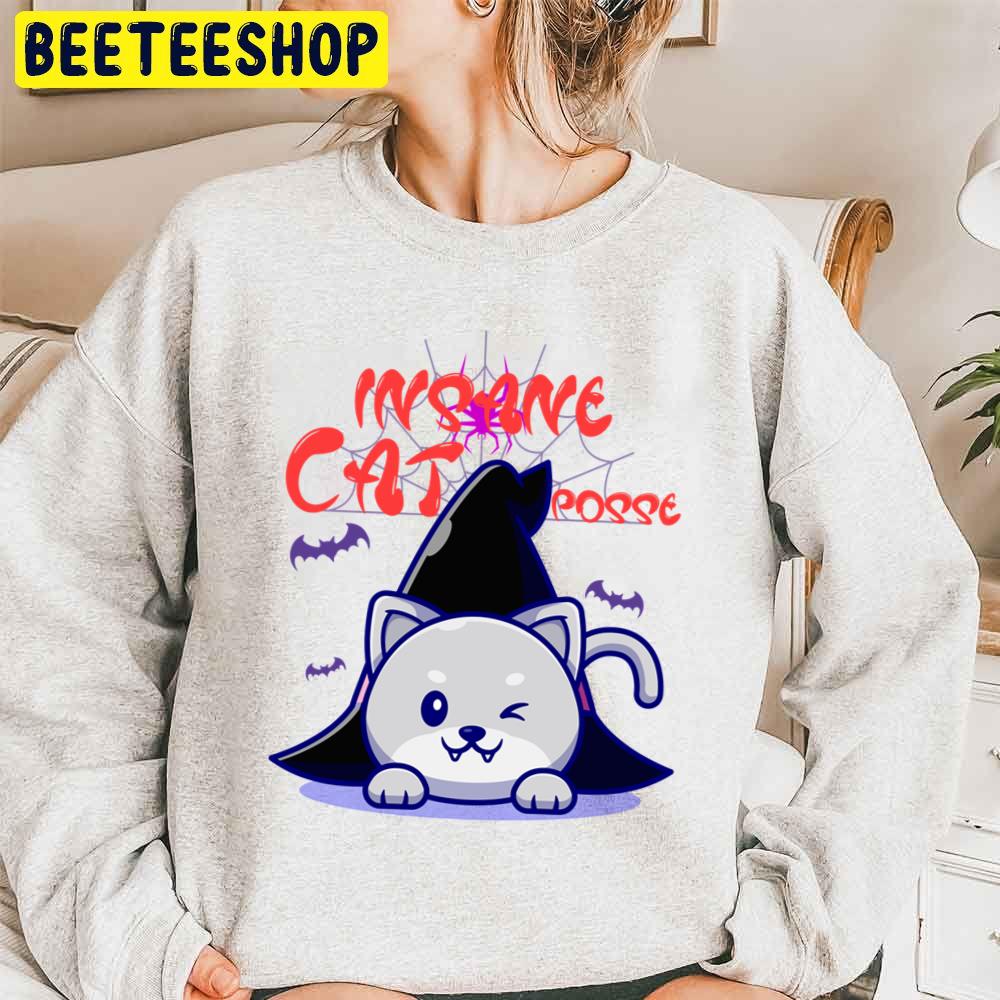 Insane Cat Posse Halloween Trending Unisex Sweatshirt