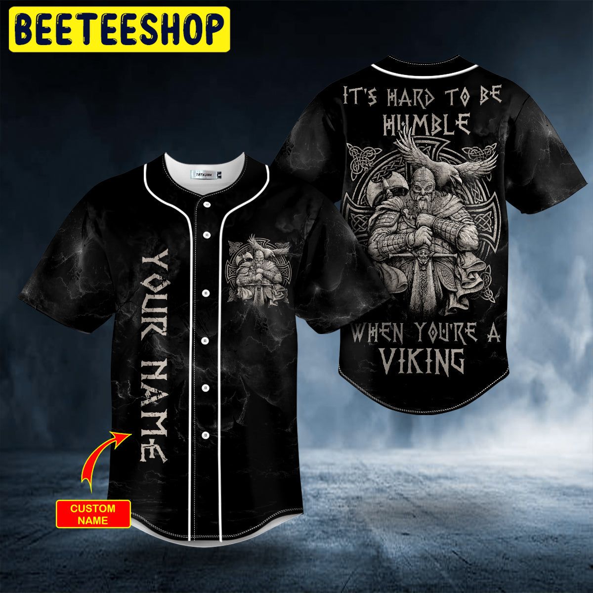 It’s Hard to Be Humble Viking Custom Trending Baseball Jersey