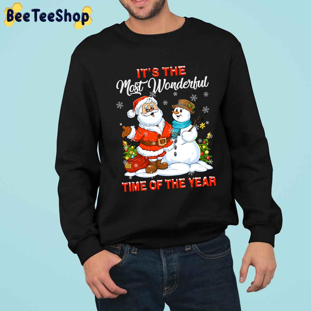 It’s The Most Wonderful Time Of The Year Penguin And Bear For Christmas Trending Unisex Sweatshirt