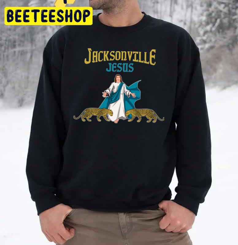 Jacksonville Jesus Trevor Lawrence And His Jaguars Trending Unisex Sweatshirt