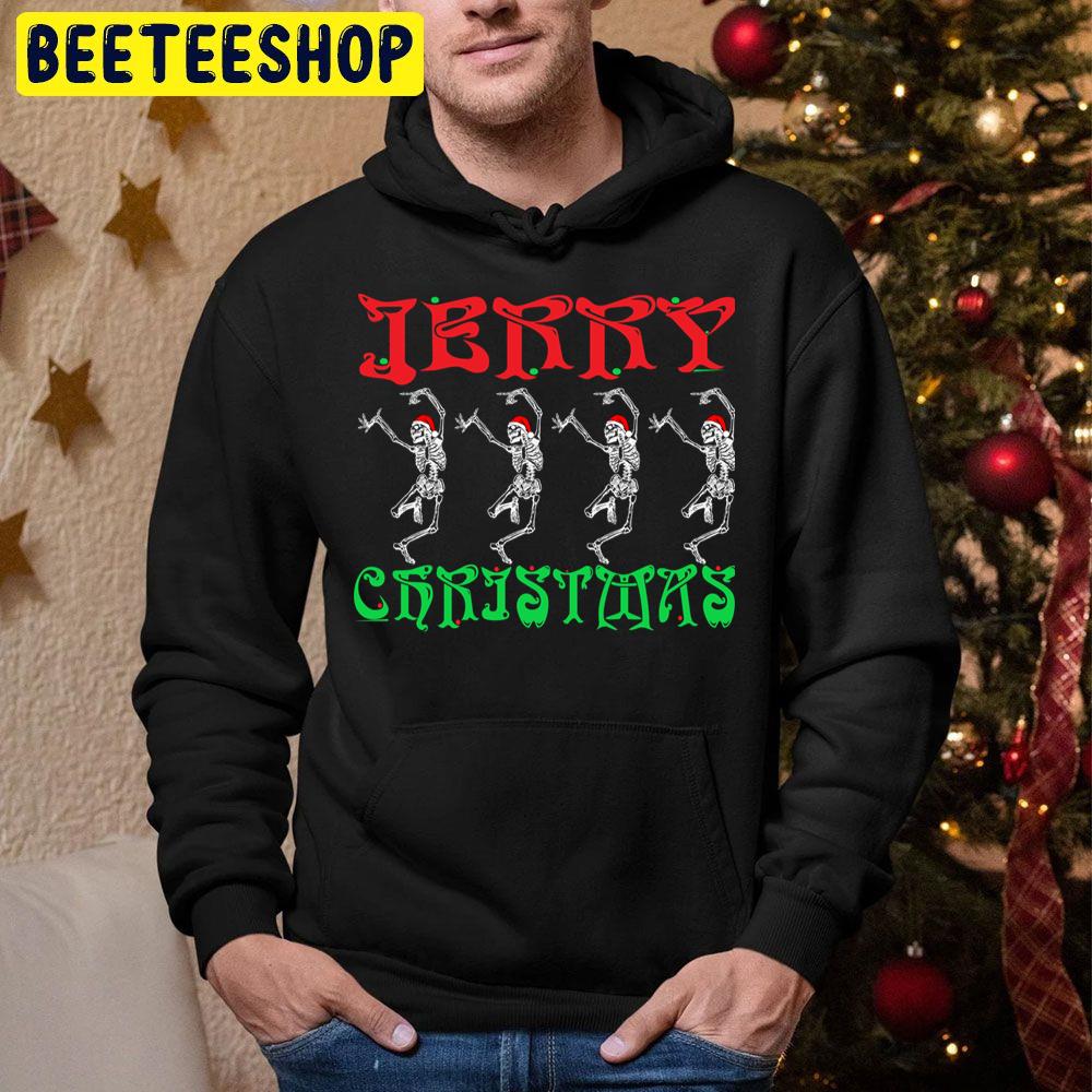 Jerry Christmas Skeleton Dacing Trending Unisex Hoodie