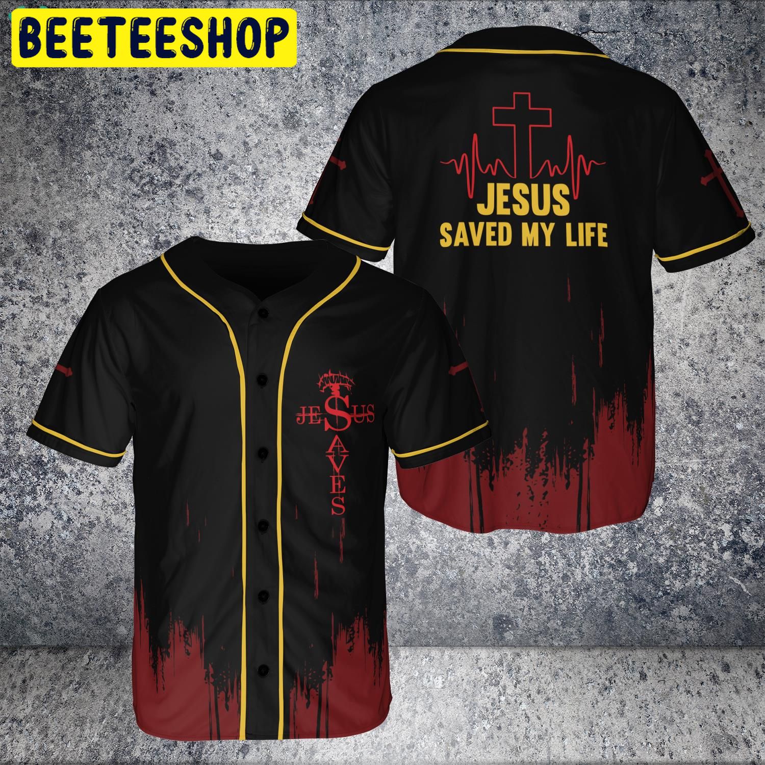 Jesus Saved My Life Trending Jersey Baseball Christian Lord Trending Jersey Baseball