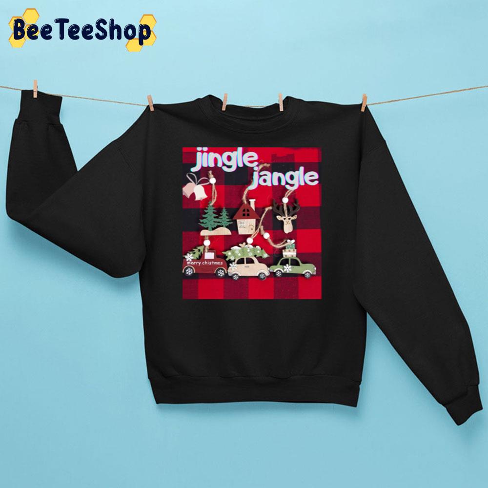 Jingle Jangle Christmas Reindeer Santa Funny New Years Trending Unisex Sweatshirt