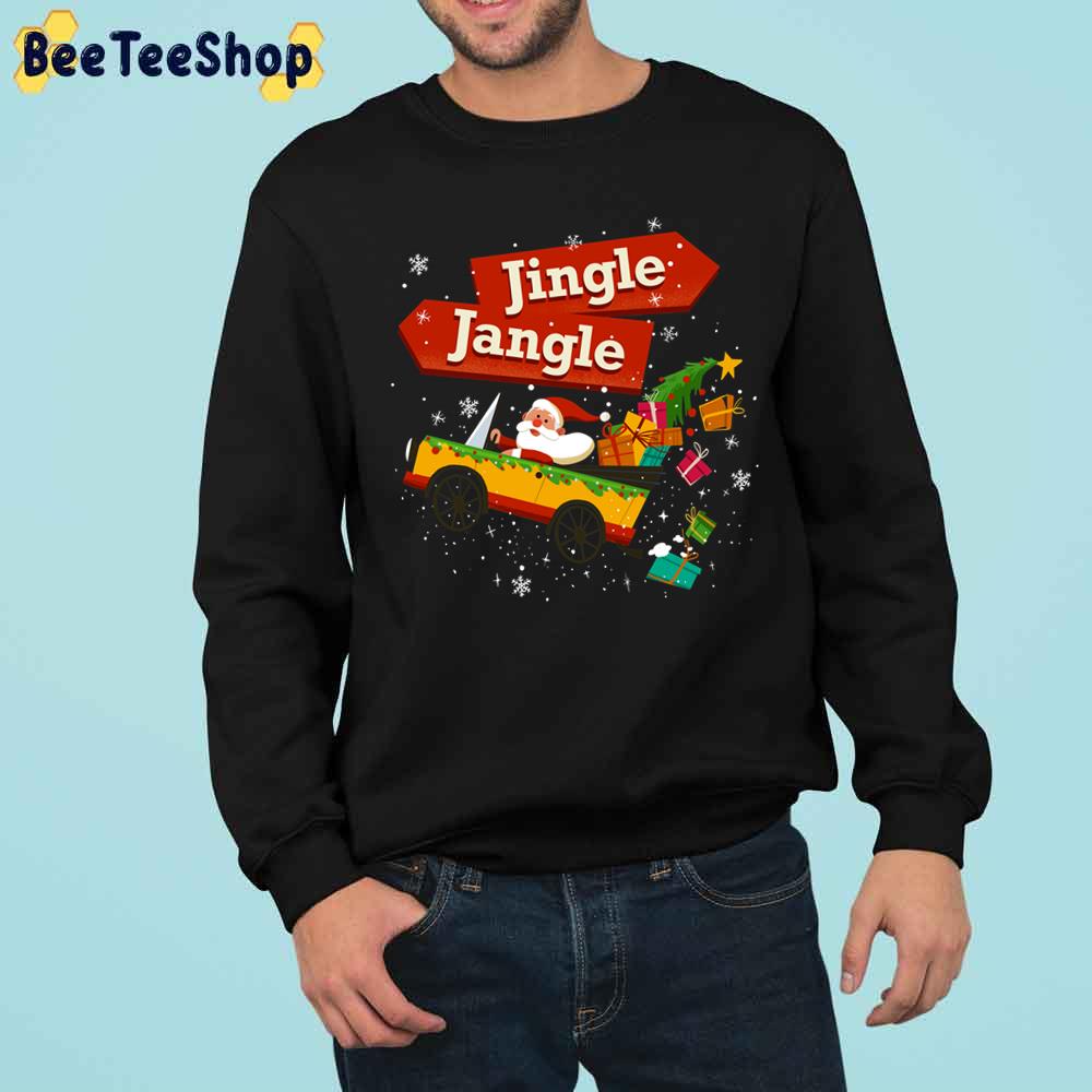 Jingle Jangle Santa Christmas Car Trending Unisex Sweatshirt