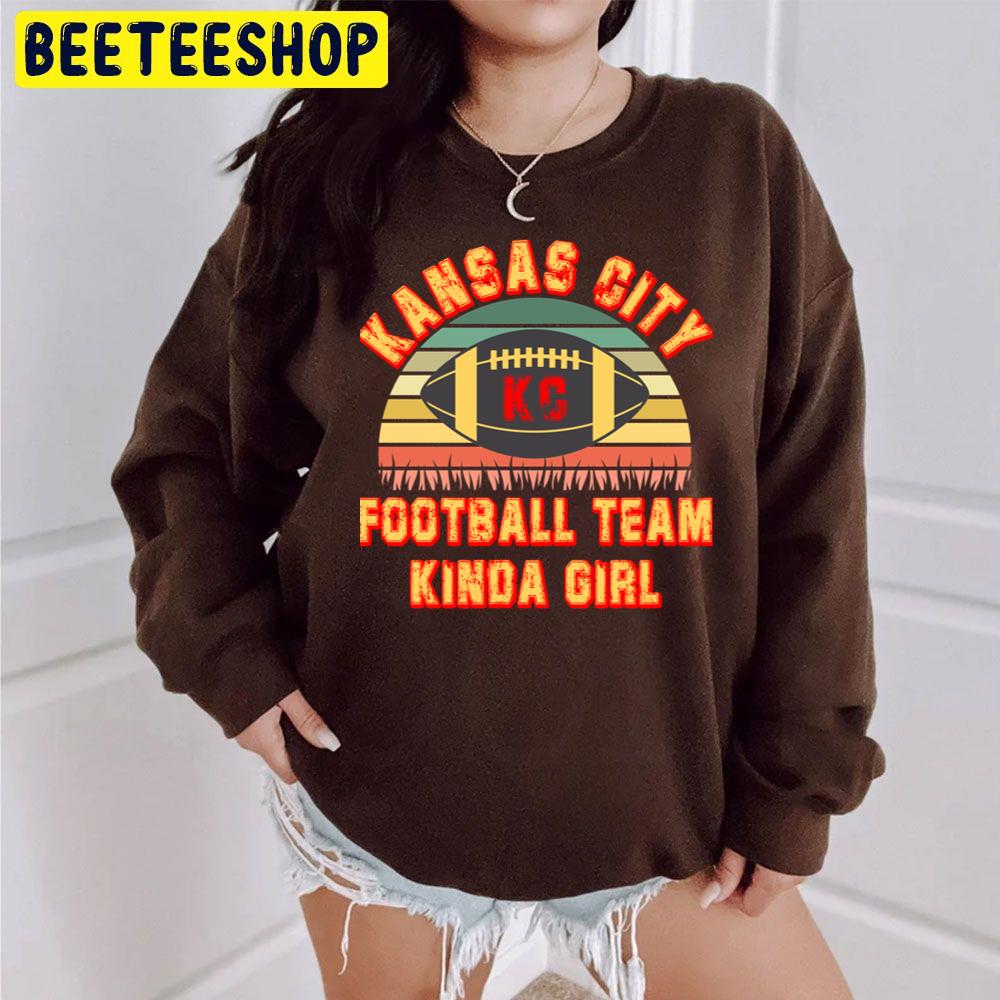 Kansas city football kinda girl vintage jersey Kids T-Shirt for Sale by  GoodyLeo