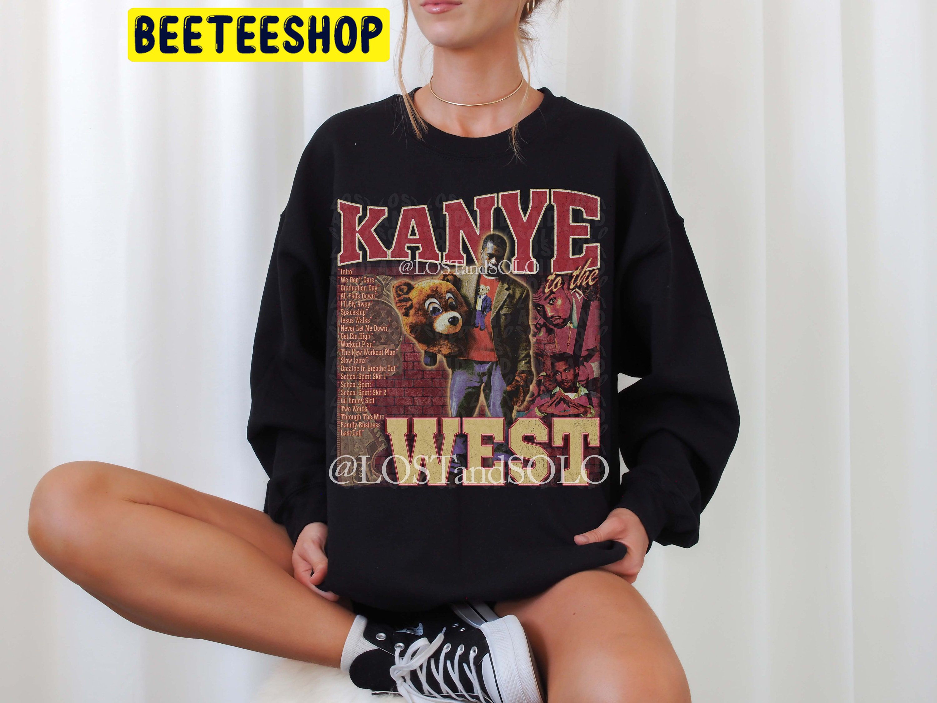 Buy Kanye West 90s Retro Rap Tee Bootleg Rap Tee Vintage 90s Online in  India 