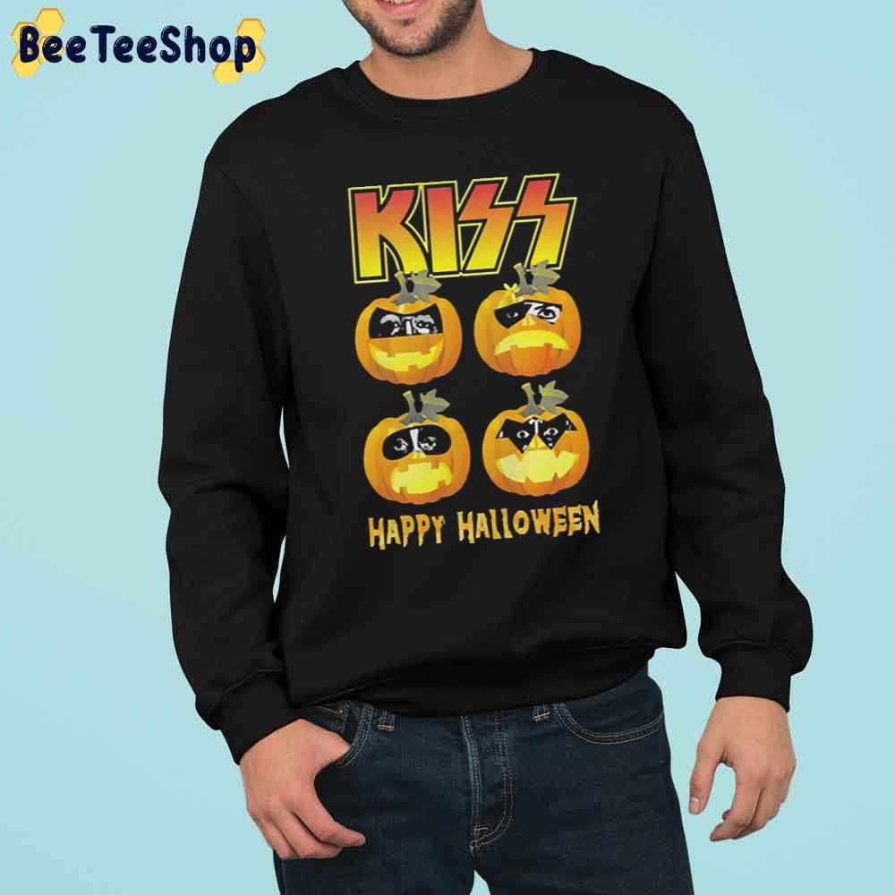 Kiss Pumpkins Happy Halloween Trending Unisex Sweatshirt