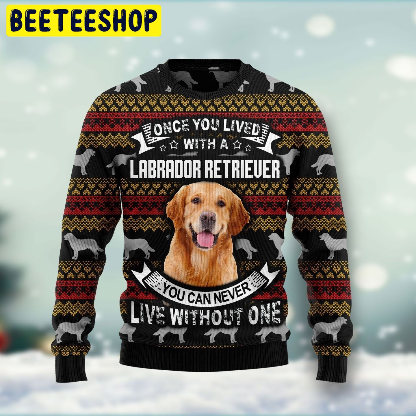 Labrador Retriever Dog Trending Ugly Christmas Sweatshirt