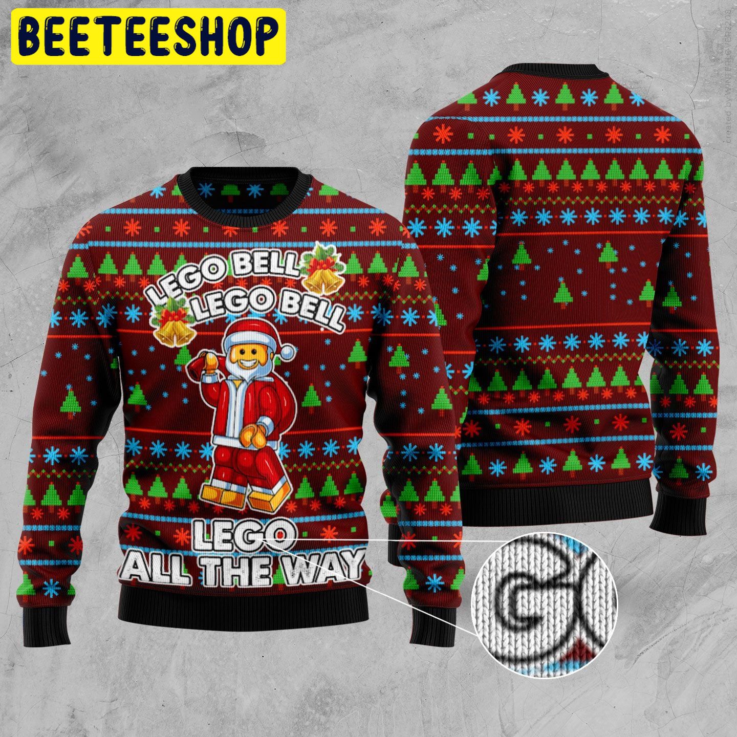 Lego Bell Trending Ugly Christmas Sweatshirt