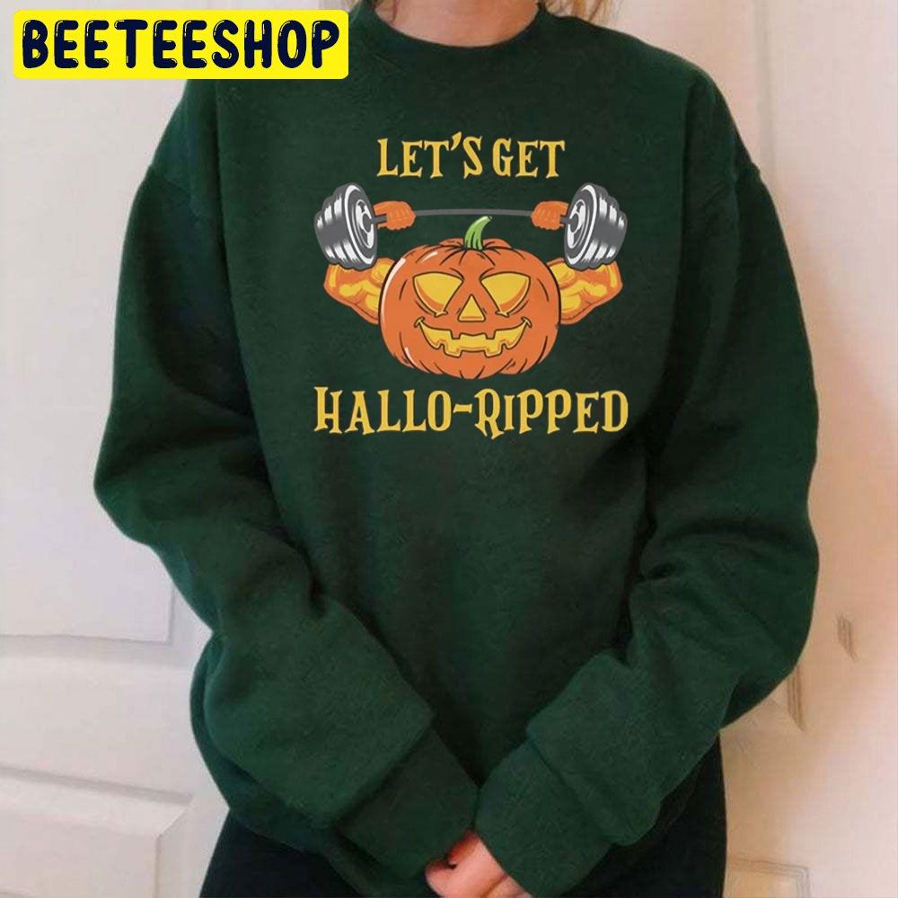 Let’s Get Hallo Ripped Halloween Trending Unisex Sweatshirt