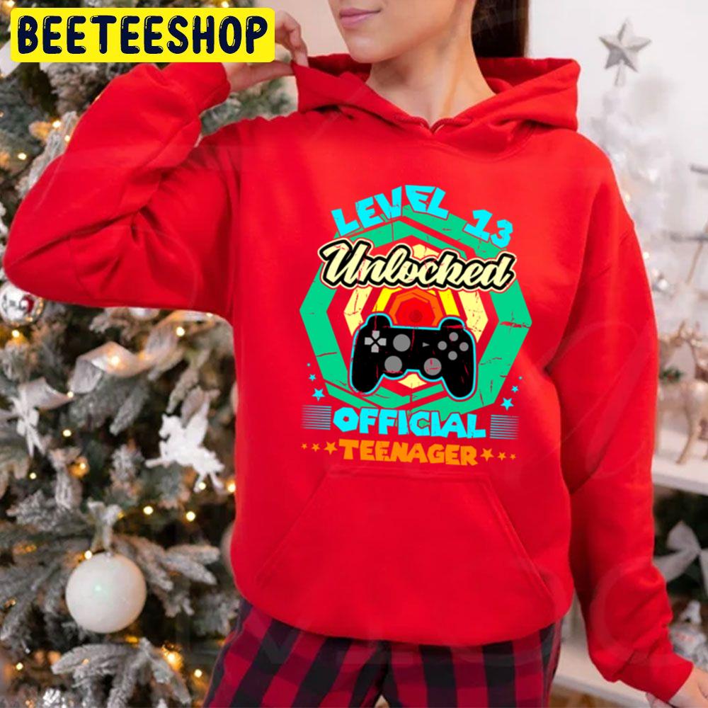 Level 13 Unlocked Ofcial Gamer Trending Unisex Hoodie