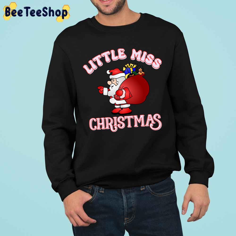 Little Miss Christmas Santa Trending Unisex Sweatshirt