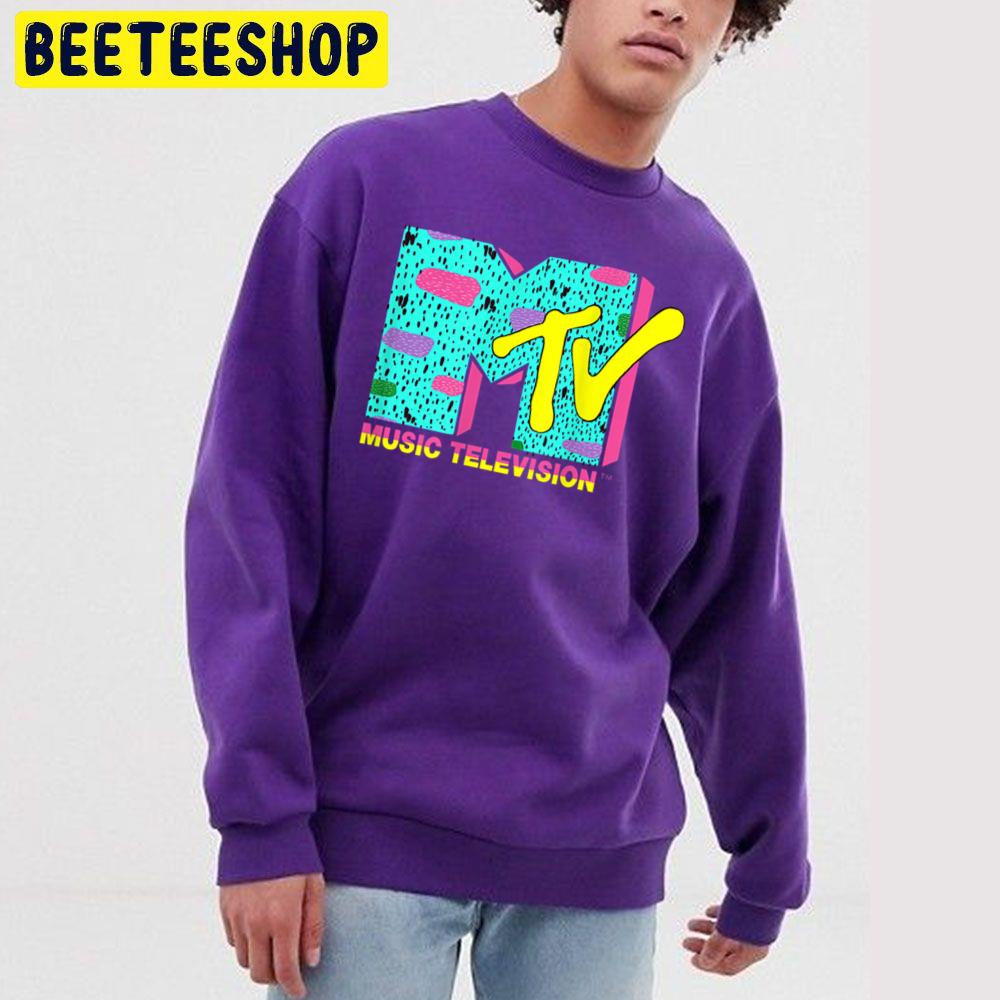 Logo With Wild Colors And A Funky Music Television Trending Unisex Sweatshirt