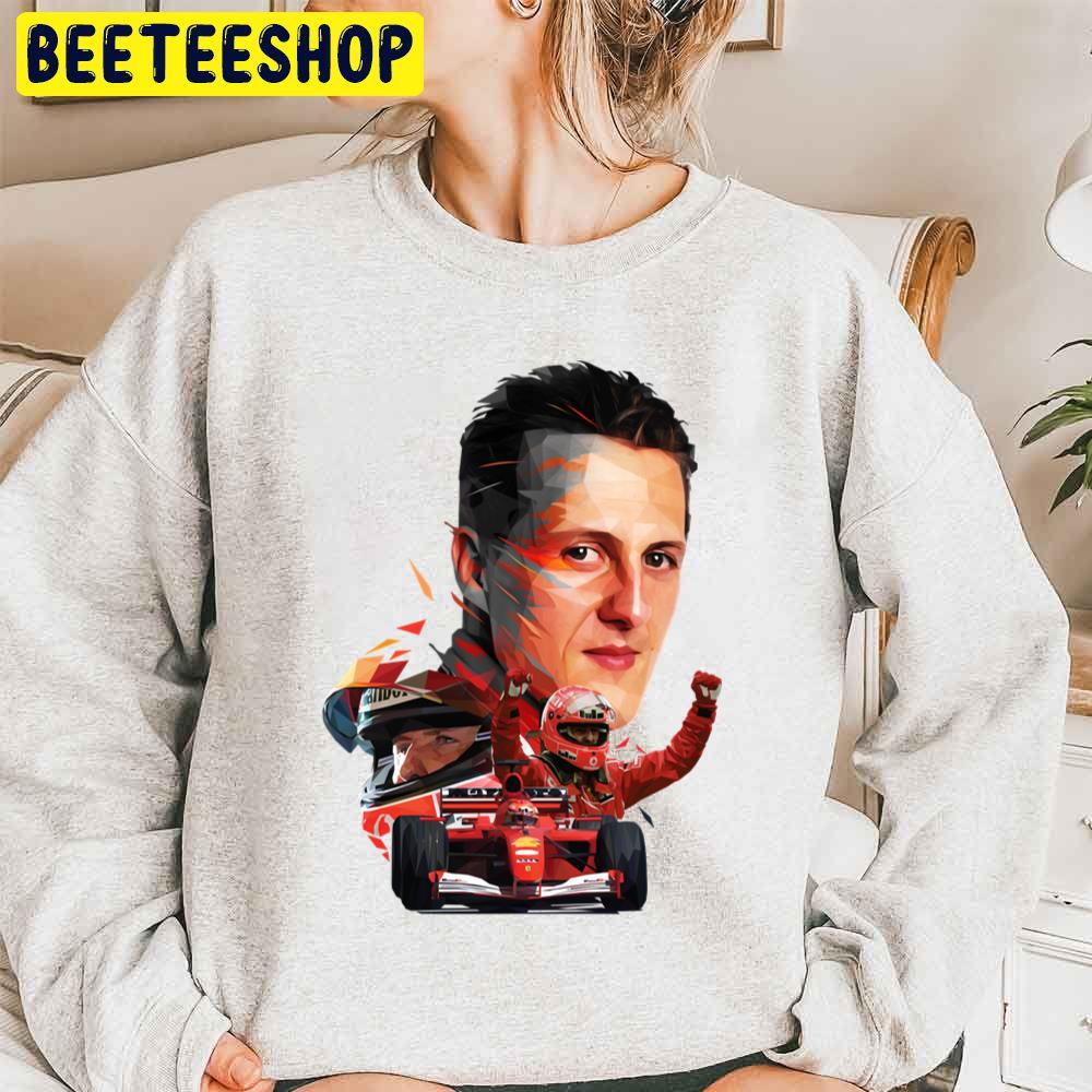 Low Poly Michael Schumacher Racing Trending Unisex Sweatshirt