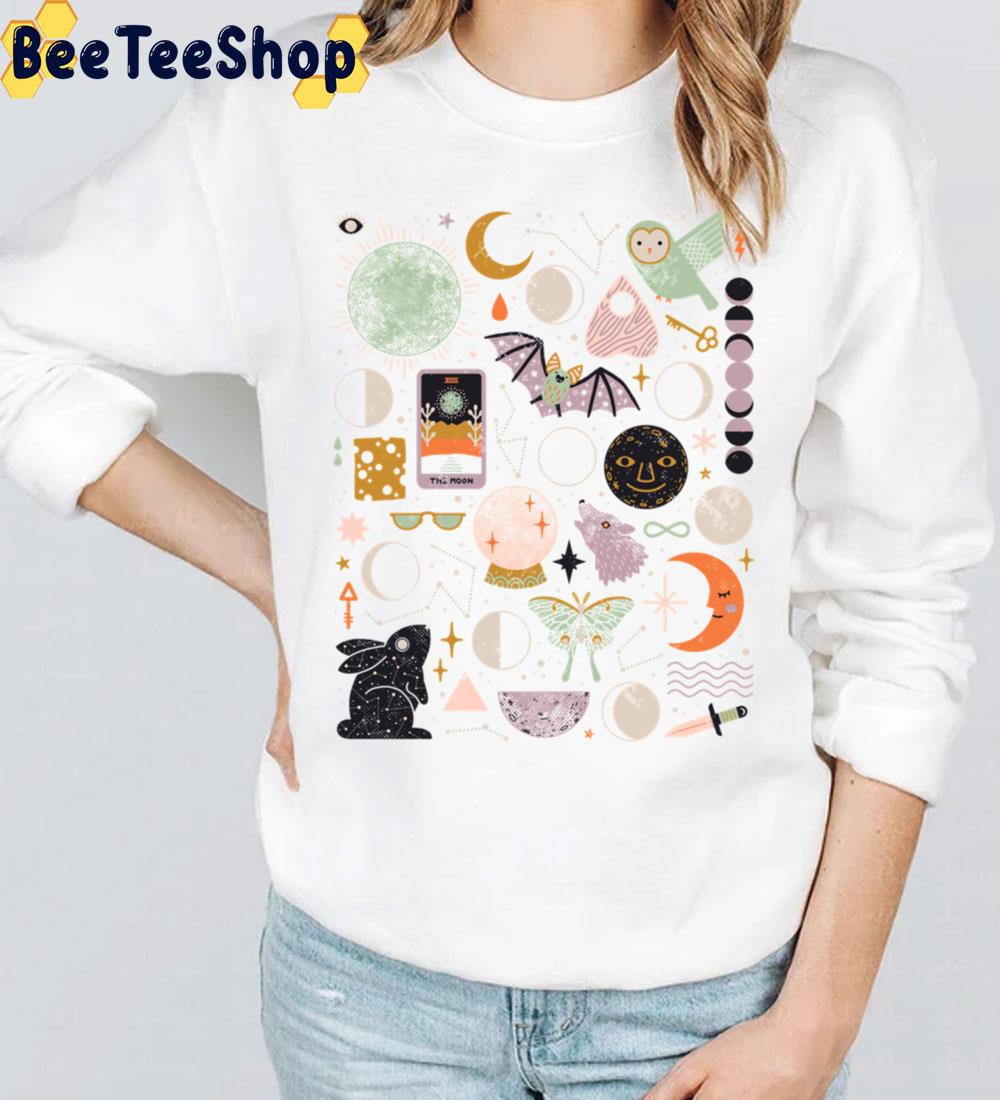 Lunar Pattern Blue Moon Trending Unisex Sweatshirt