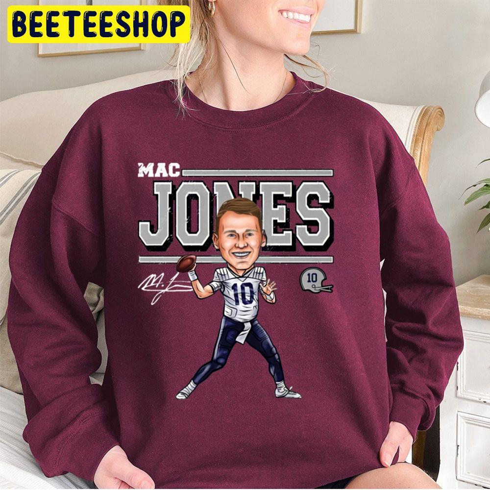 Mac Jones Cartoon Signature Football Player Trending Unisex Sweatshirt