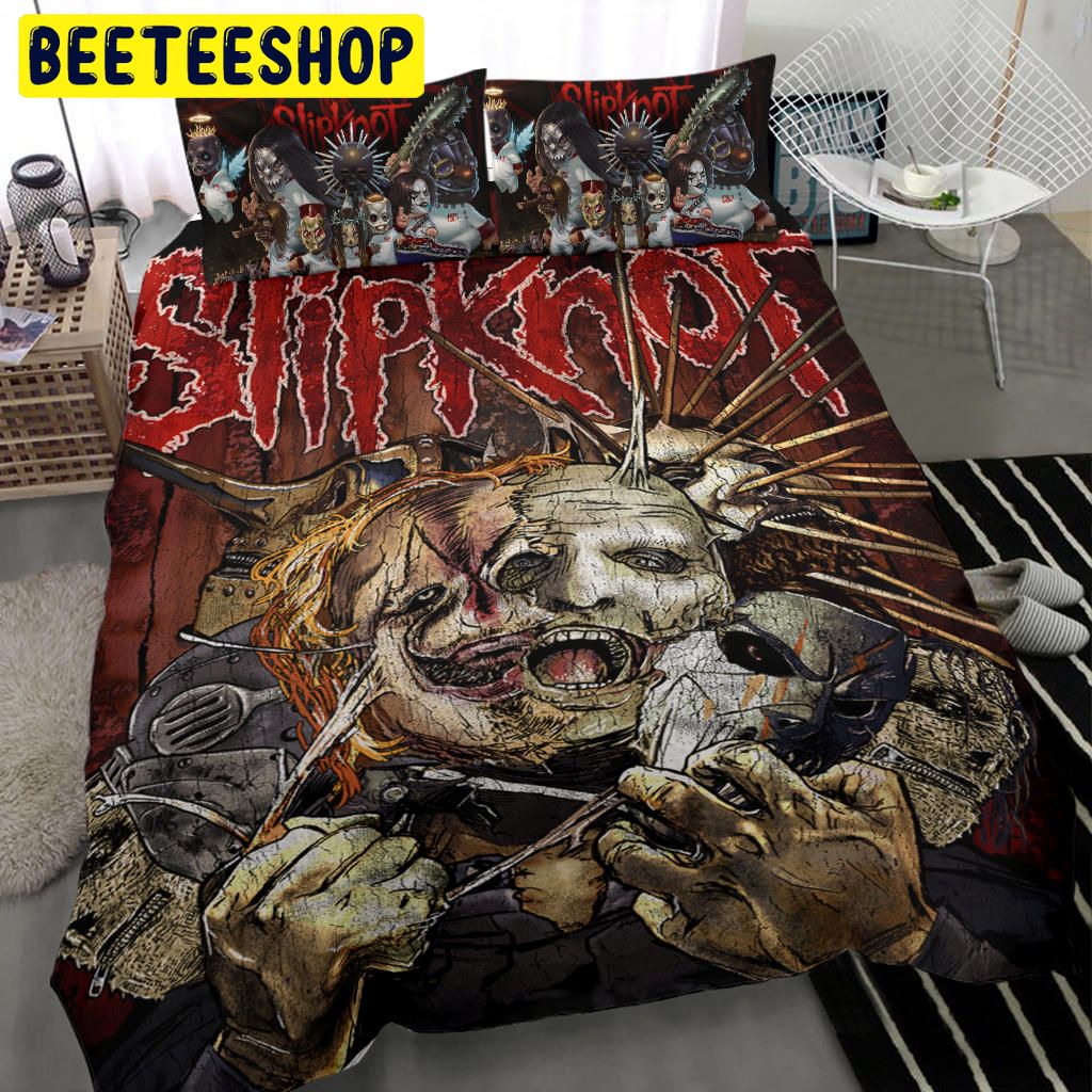 Masks Slipknot Rock Band Bedding Set