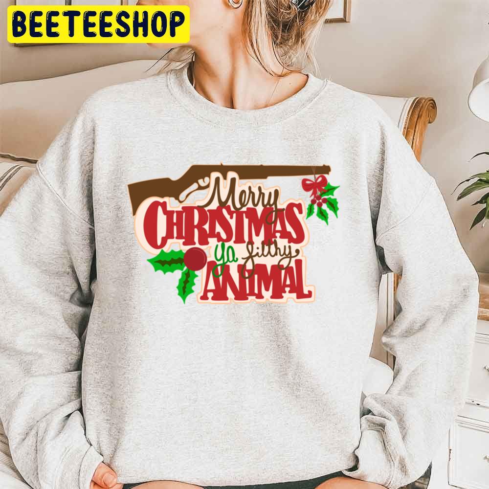 Merry Christmas Ya Filthy Animal Trending Unisex Sweatshirt - Beeteeshop