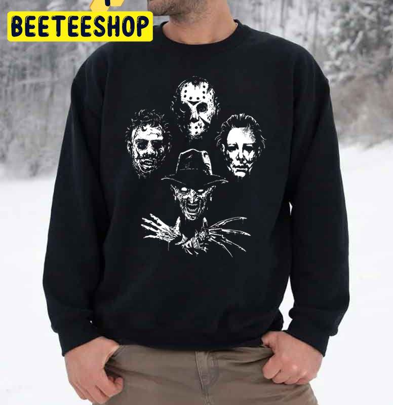 Mickeal Jason Freddy Leatherface Horror Killer Halloween Trending Unisex Sweatshirt