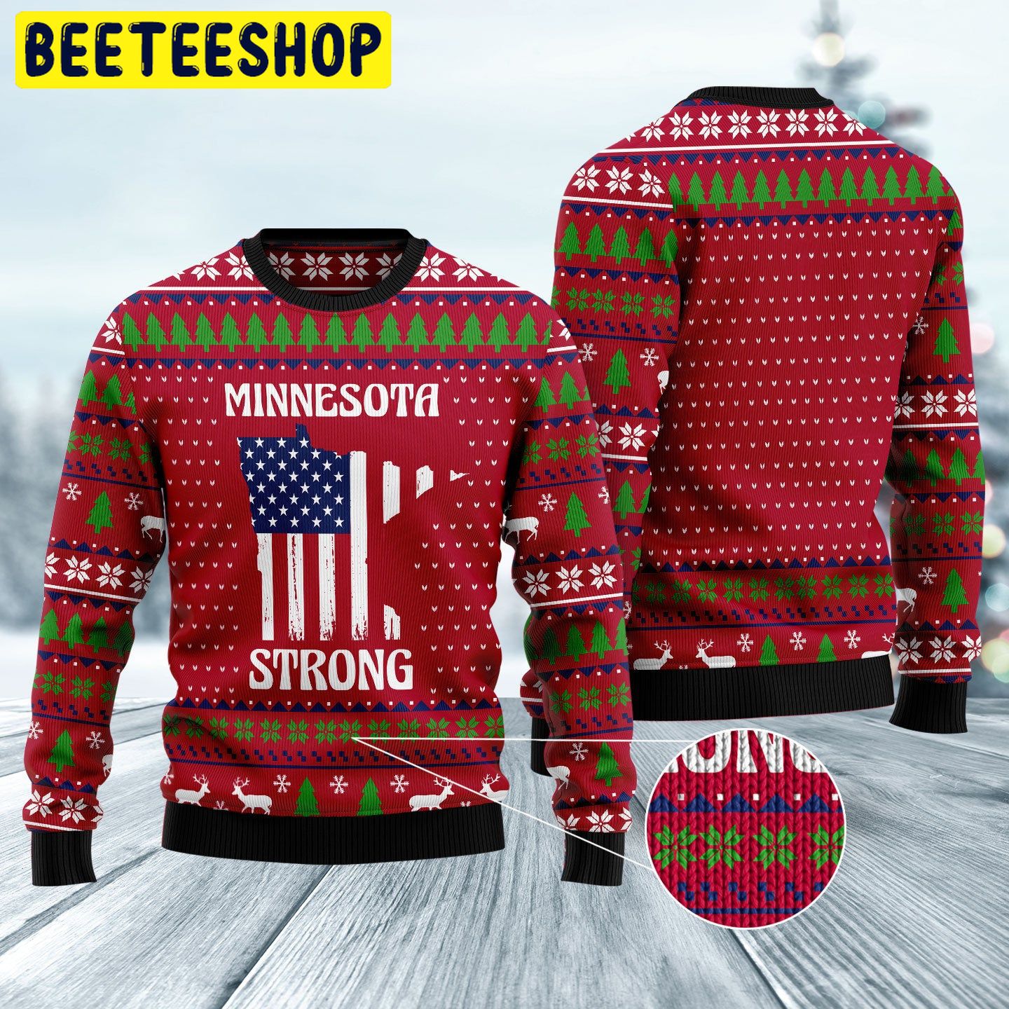 Minnesota Strong Trending Ugly Christmas Sweatshirt