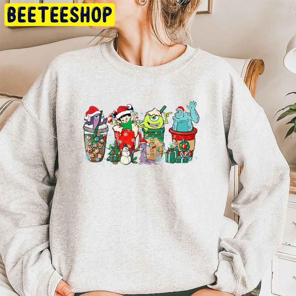 Monster Inc Fall Coffee Cup Pumpkin Spice Christmas Trending Unisex Sweatshirt