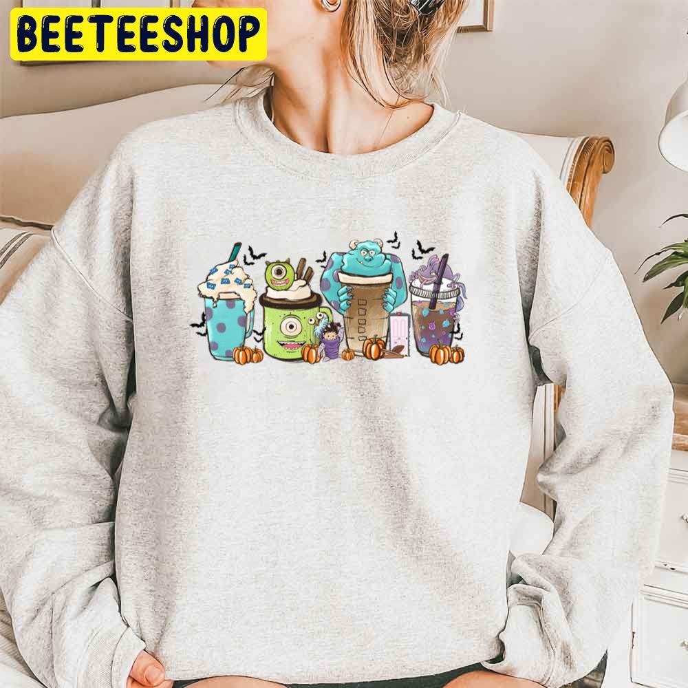 Monster Inc Fall Coffee Cup Pumpkin Spice Halloween Trending Unisex Sweatshirt