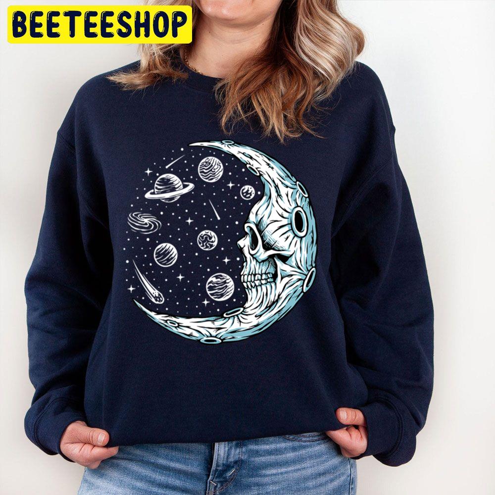 Moon Alien Eating Taco Peace Costume Halloween Unisex Sweatshirt