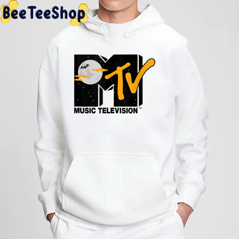 Moon And Bats Music Television Halloween Hoodie Trending Unisex Sweatshirt