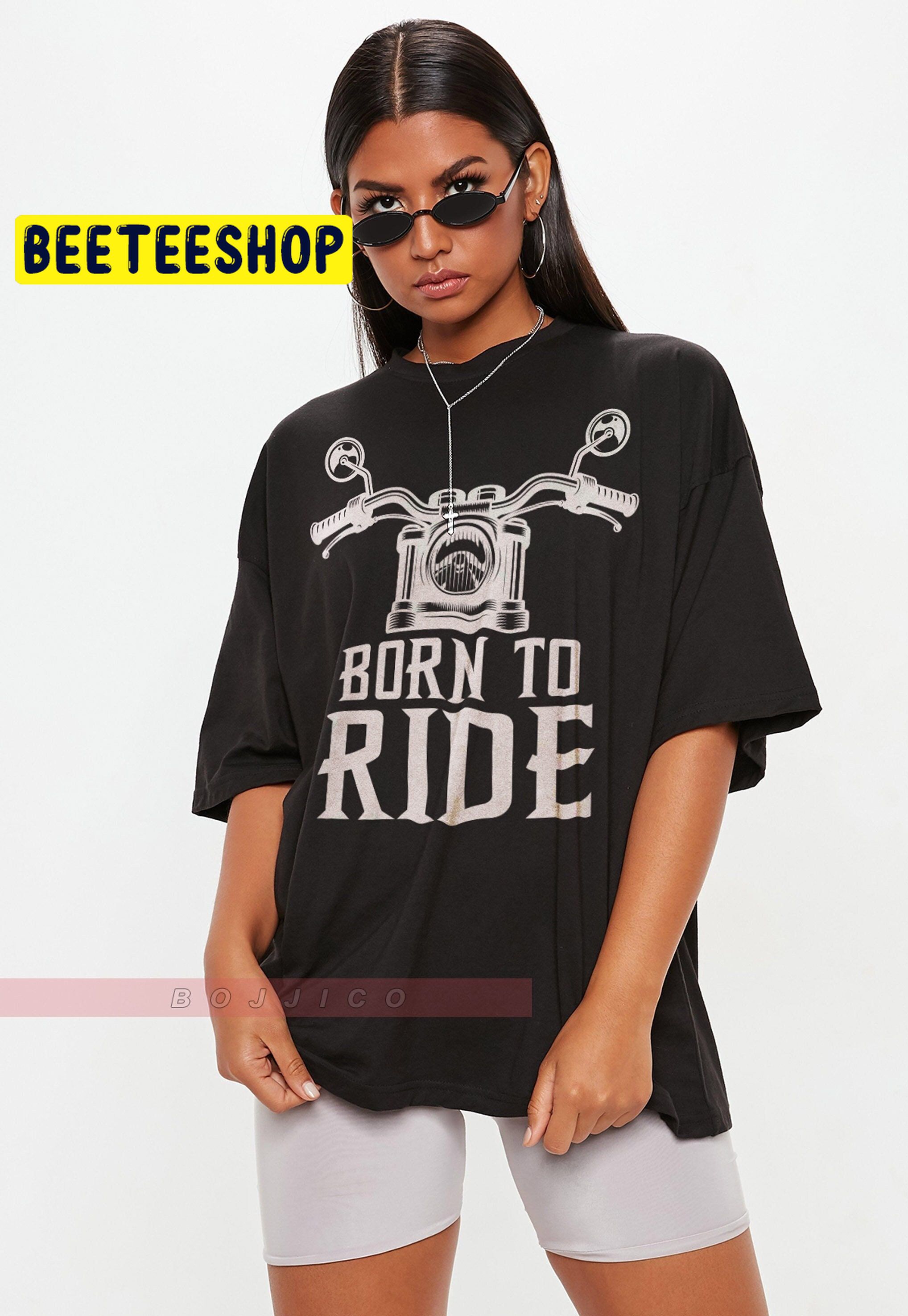 Motorcycle Biker Born To Ride Trending Unisex T-Shirt