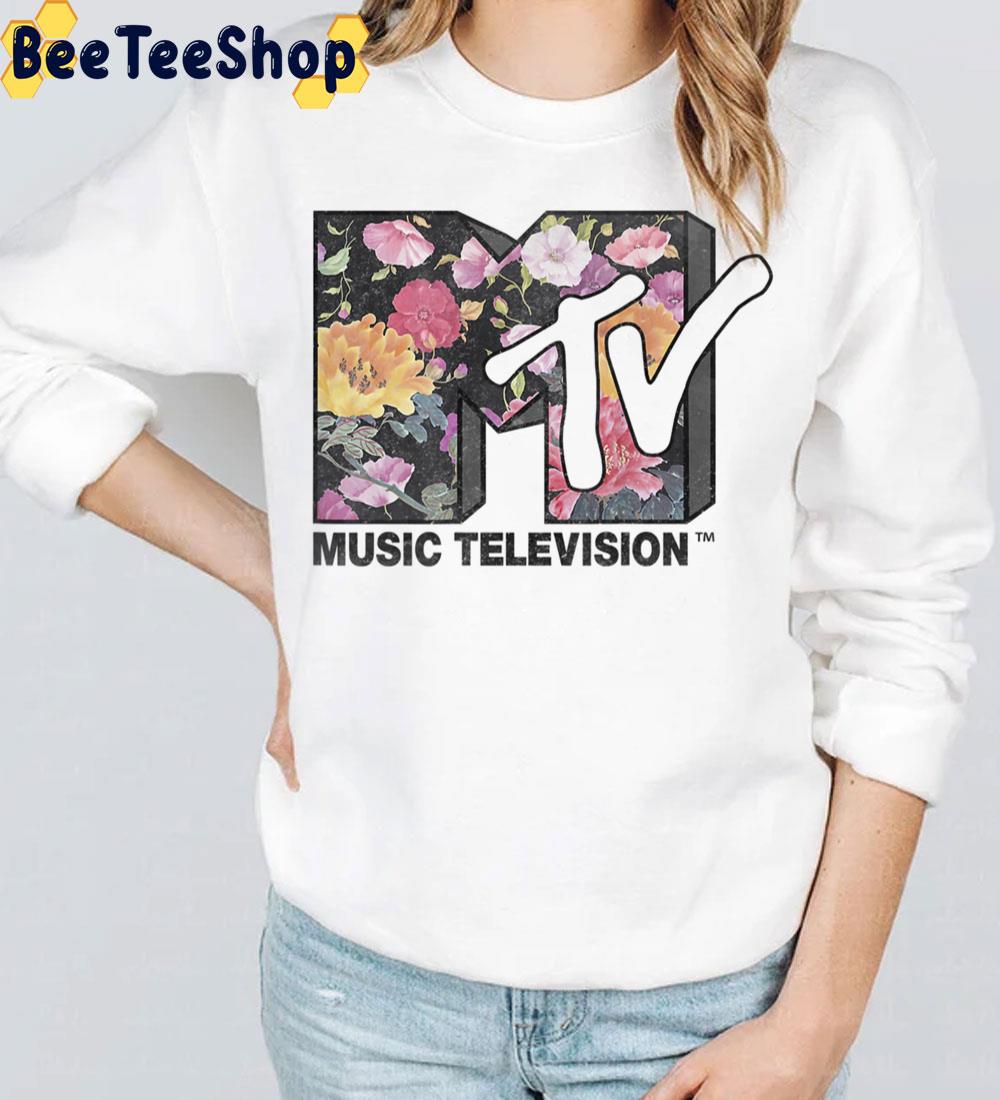 Music Television Logo Floral Style Graphic Trending Unisex Sweatshirt