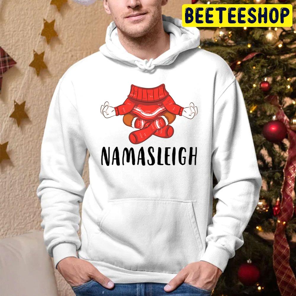 Namasleigh Yoga Funny Body Christmas Trending Unisex Hoodie