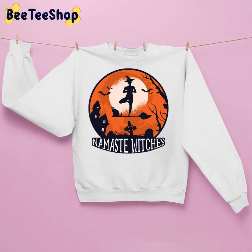 Namaste Witches Funny Halloween Trending Unisex Sweatshirt